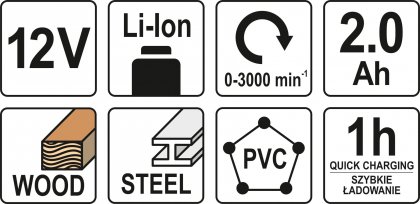 Pila ocaska Akumulátorová 12V 0-3000ot/min