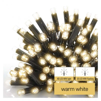 Profi LED spojovací řetěz problikávající – rampouchy, 3 m, venkovní, teplá bílá, časovač