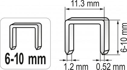 Sešívačka kladivová 6 - 10 mm