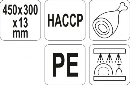 Krájecí deska 450x300x13 hnědá