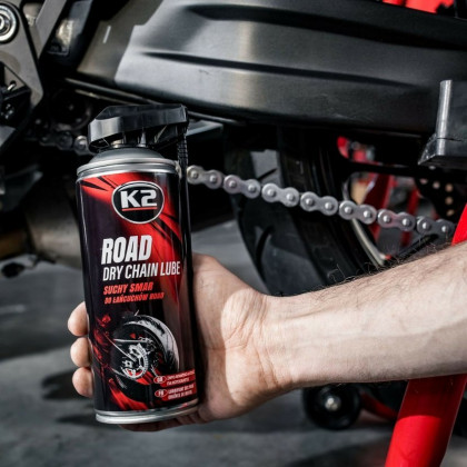 K2 ROAD DRY CHAIN LUBE 400 ml - suché mazivo na řetězy motocyklů