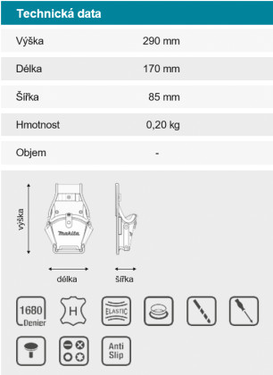 brašna na aku vrtačku 170x85x290mm=oldE-05094