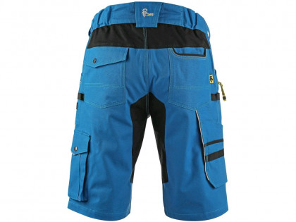 Working shorts CXS STRETCH, Men´s, bright blue - black, size: 66