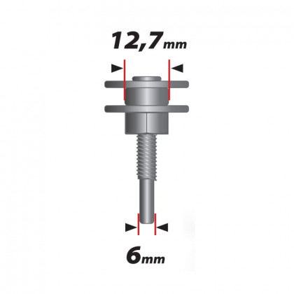 Trn k vrtace 6mm, prmr otvoru 12.7mm