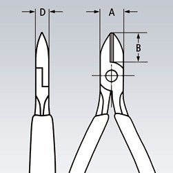 Boční štípací kleště 125 mm  - 7612125