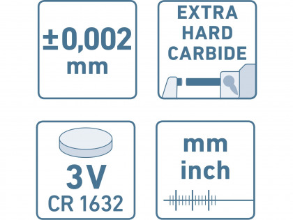 Mikrometr digitální, 0-25mm