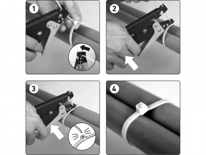 Kleště manipulační na stahovací/kabelové pásky, do max. šíře pásku 10mm