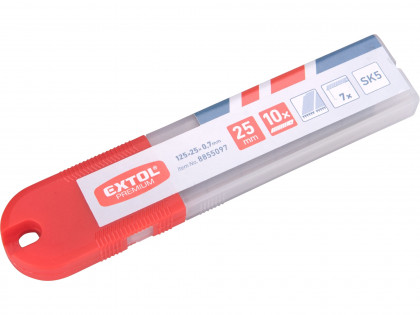 Břity ulamovací se zoubkovým ostřím, 25mm, 10ks, SK5
