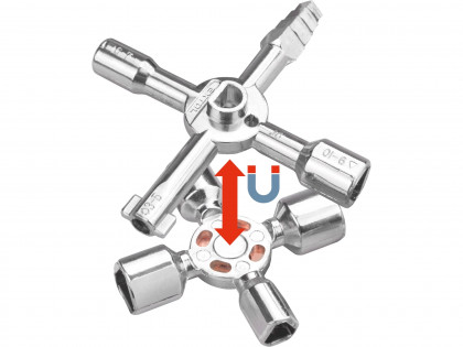 Klíč multifunkční, 15funkcí, k rozvodným skříním