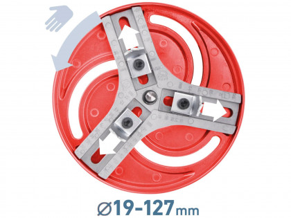 Vrták/korunka vykružovací nastavitelná, O19-127mm, stopka O9mm