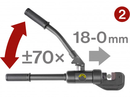 Kleště štípací hydraulické pákové, rozsah střihu ⌀ 4-16mm, 430mm