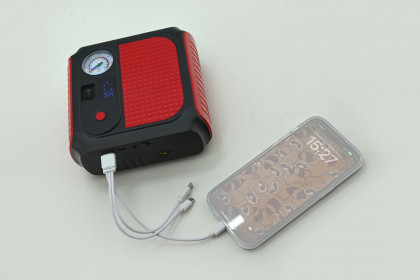 Powerbanka JUMP STARTER 8.000mAh 500A + kompresor