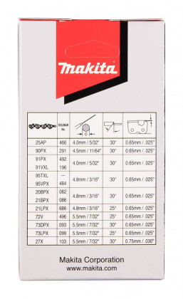 řetěz pilový 25cm 1.3mm 3/8" .050" 39čl LP Makita=old196142-7