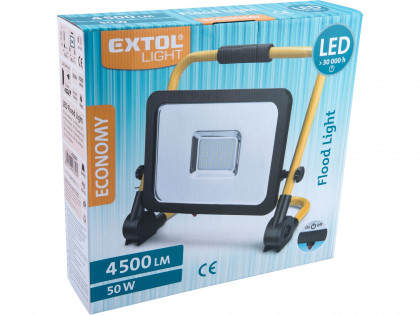 PRASKLÝ KLOUB reflektor LED, 4500lm, se stojanem, EXTOL LIGHT