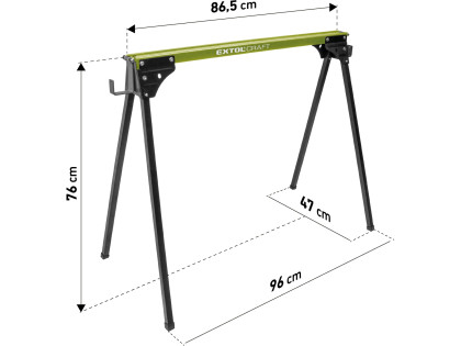 Koza stavební skládací 1kus, nosnost 450kg, výška 76,5cm