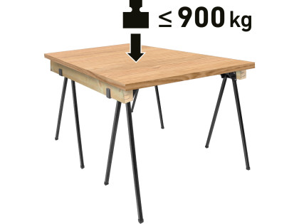 Koza stavební skládací 1kus, nosnost 450kg, výška 76,5cm