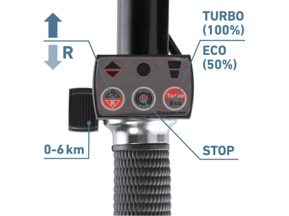 Transportér s pojezdem aku, 400kg, 200l, 54V Li-ion, 15Ah