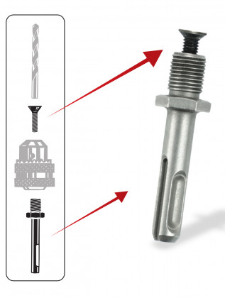 Adaptr SDS plus 1/2"" 20UNF