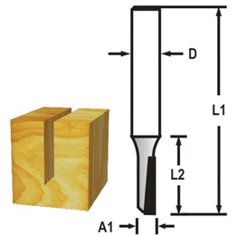 Drážkovací fréza 1 břit 3x13x51