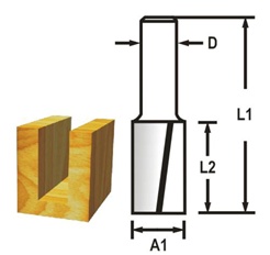 Drážkovací fréza 2 břit 12x32x73