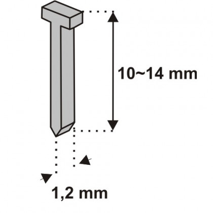 Hebky 10mm 1000ks tloutka1,2 vz.D11T