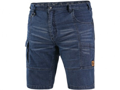 Kraťasy jeans CXS MURET, pánské, modro-černé, vel. 48