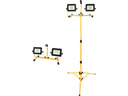 POŠK. OBAL reflektor LED, 2x2700lm, se stojanem 180cm