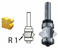 Profilová fréza s ložiskem stopka 8 mm,25,4x13x61,2 mm