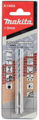 TCT vrták pro multimateriál stopka šestihran 1/4´´ 3x90mm