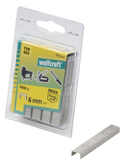 WOLFCRAFT - Spona široká INOX 11,2mm výška 6mm, 2000ks