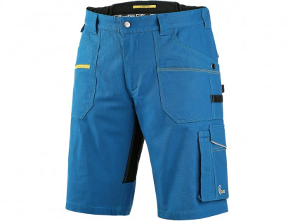 Working shorts CXS STRETCH, Men´s, bright blue - black, size: 66