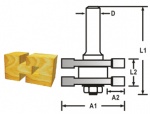 Pérová fréza s ložiskem stopka 12 mm,41x19x71 mm