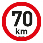 Samolepka omezení rychlosti  70 km/h reflexní (...