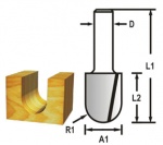 Žlábkovací fréza stopka 8 mm,6,35x12,7x44 mm